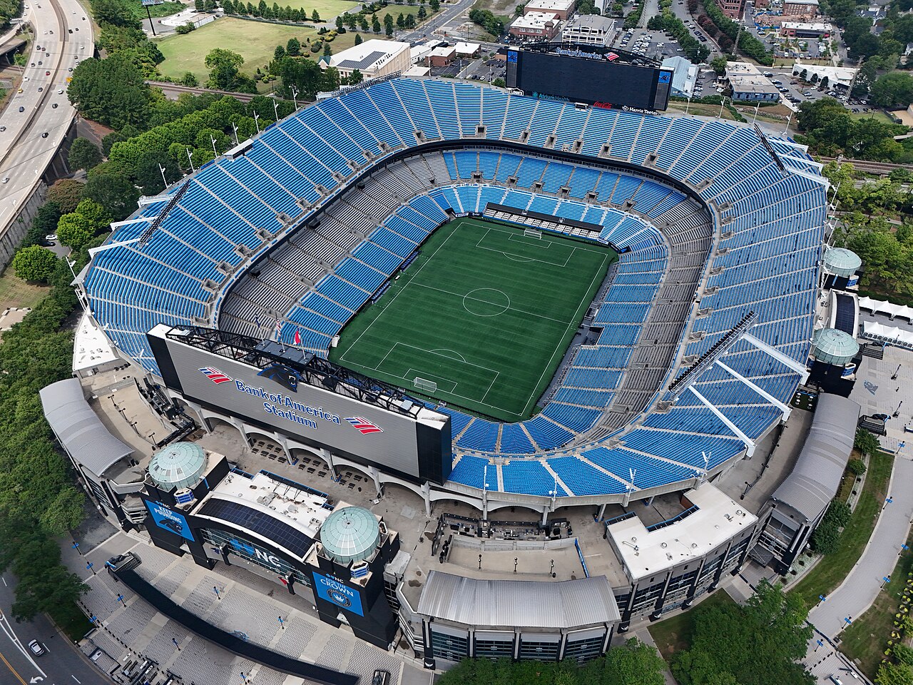 Bank of America Stadium on matchday