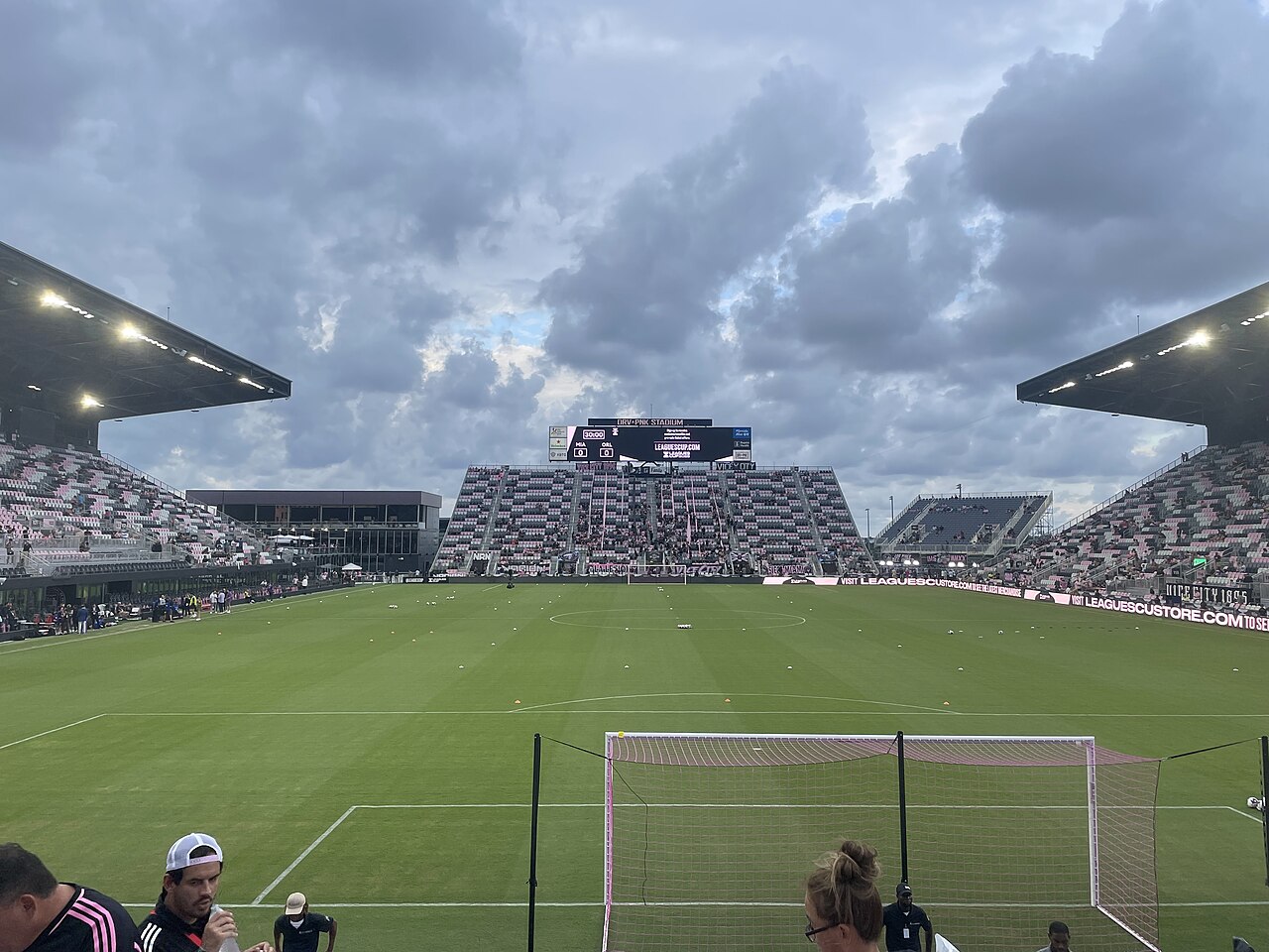 Chase Stadium on matchday