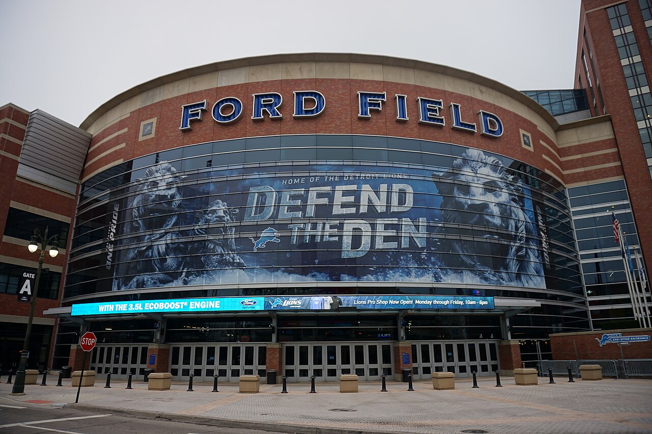 Ford Field at game day