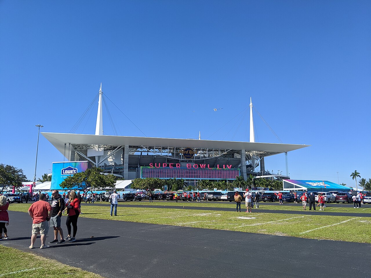 Hard Rock Stadium at game day