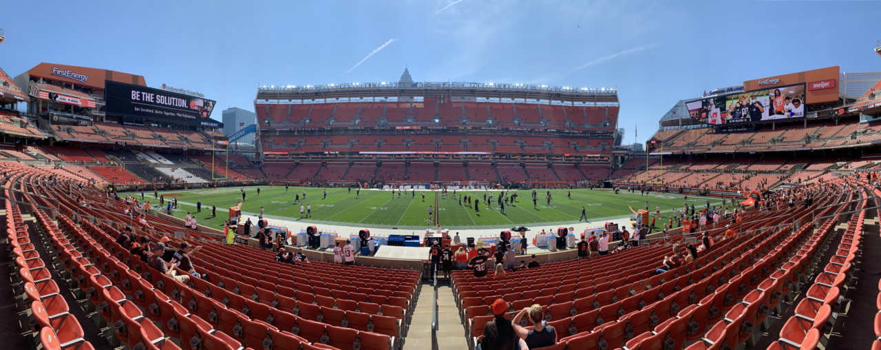 Huntington Bank Field at game day