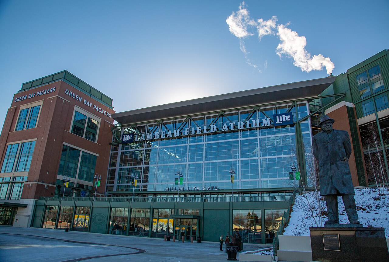 Lambeau Field at game day
