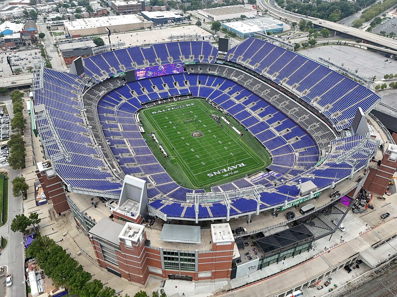 M&T Bank Stadium at game day