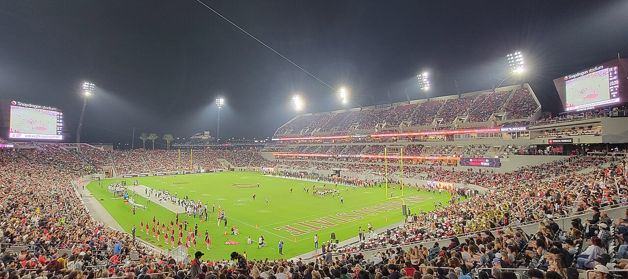 Snapdragon Stadium on matchday
